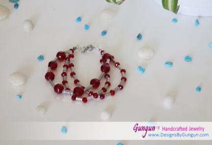 Red Beaded Bracelet