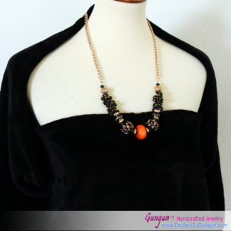 Orange Coral Necklace