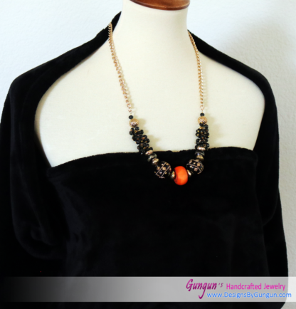 Orange Coral Necklace