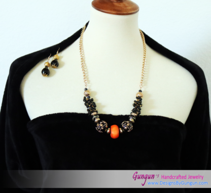 Orange Coral Necklace