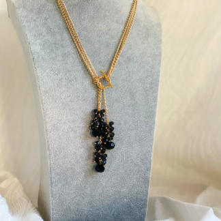 Black Crystals Necklace