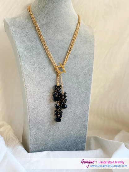 Black Crystals Necklace