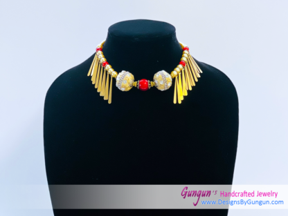 Brass Danglers Necklace Set